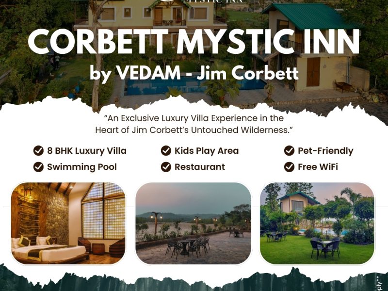 8 BHK Luxury Villa in Jim Corbett at Corbett Mystic Inn | By Vedam