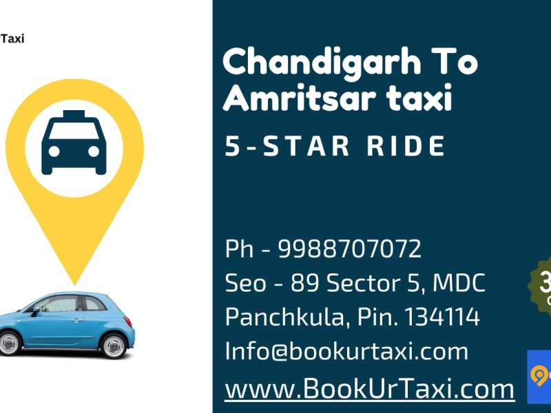 Chandigarh to Amritsar Taxi | Booking Start ₹3250 - BookUrTaxi