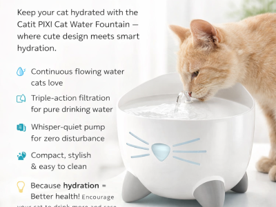 Catit PIXI Cat Water Fountain – Smart Hydration for Happy Cats