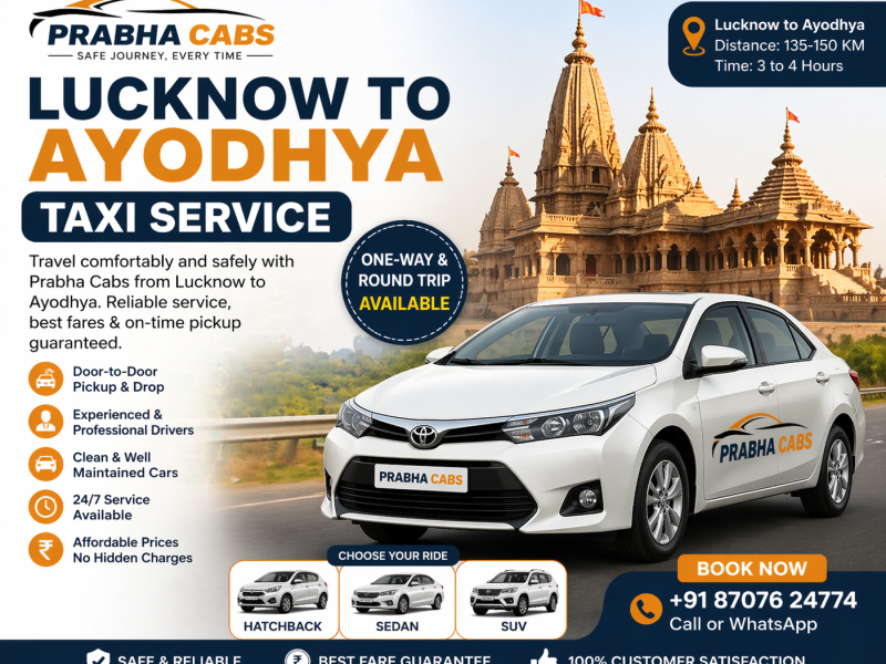 Lucknow To Ayodhya Taxi Service – Prabha Cabs