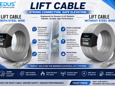 Lift Cable Manufacturer in India – High Strength Elevator Cables