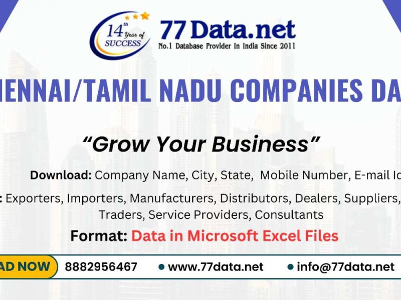 Get List of Companies in Chennai – Verified B2B Database
