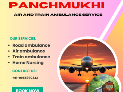 Book Panchmukhi Air and Train Ambulance Service in Bhopal with Splendid ICU Setup