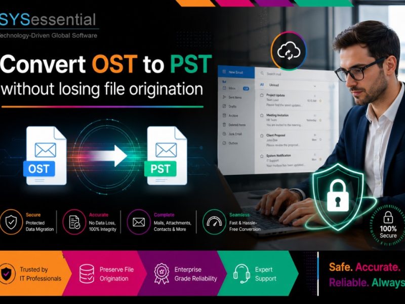 Convert OST to PST without losing file origination