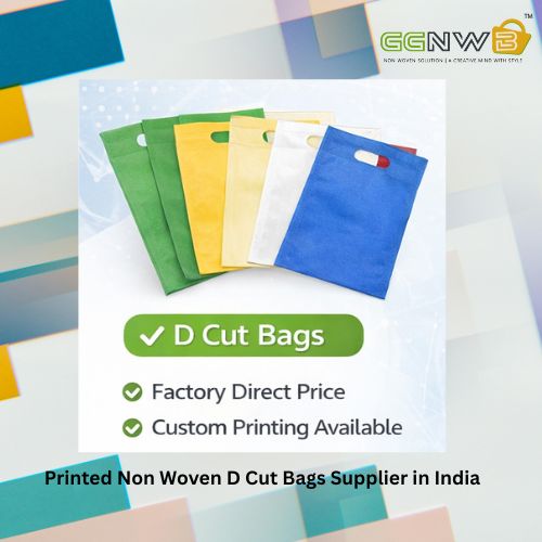 Eco-Friendly Non Woven D Cut & W Cut Bags with BOPP Laminated Printing