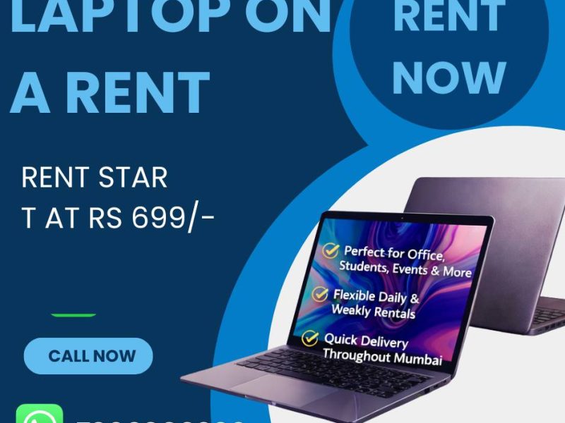 laptop on rent at Rs 699/- Mumbai, Vashi, Belapur, Navimumbai