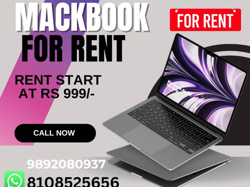 Mackbook on rent at Rs 999/- Mumbai, Vashi, Belapur, Navimumbai