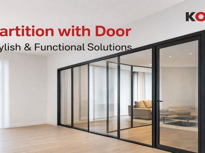 Modern Partition with Door for Stylish Interiors
