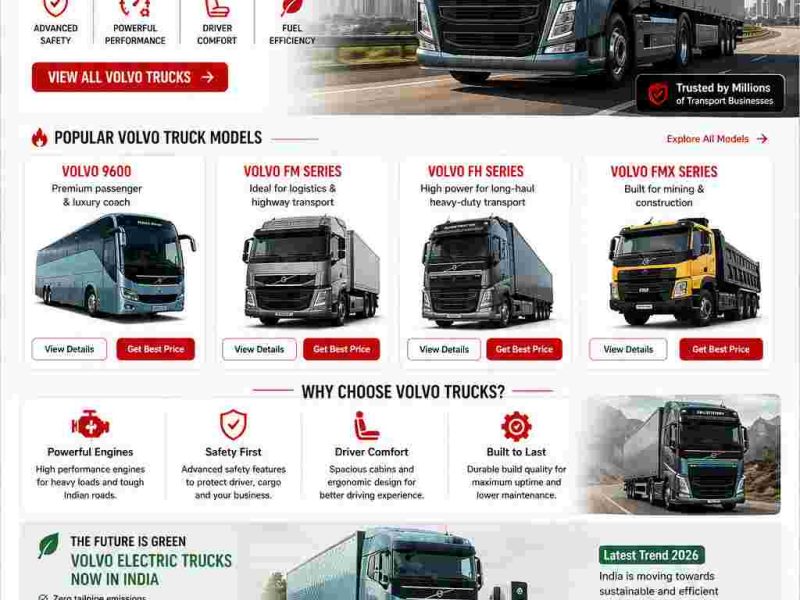 New Volvo Trucks in India – Performance Meets Reliability | MotorBazee