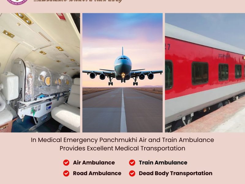 Panchmukhi Train Ambulance in Patna- assured patient shifting Ambulance provided