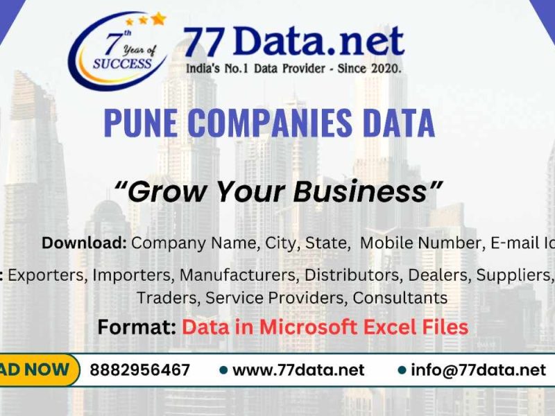 Get List of Manufacturing Companies in Pune– Verified B2B Database
