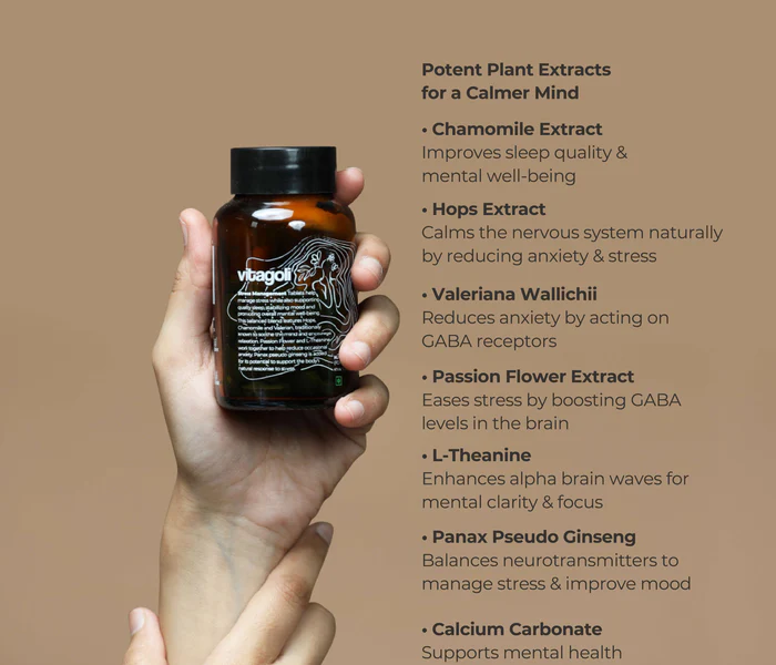 Increase calmness with Ashwagandha stress relief supplement