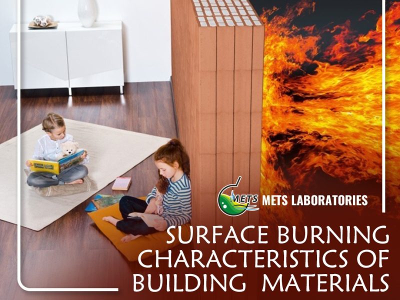 Surface Burning Characteristics of Building Materials