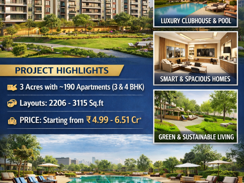 Premium 3 & 4 BHK Apartments at TARC Tripundra Delhi