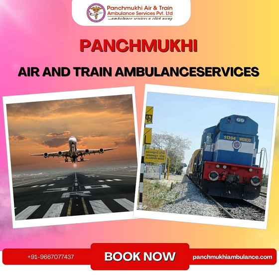 Book Hassle-free Panchmukhi Air and Train Ambulance Service in Bokaro with Superb Medical Tool