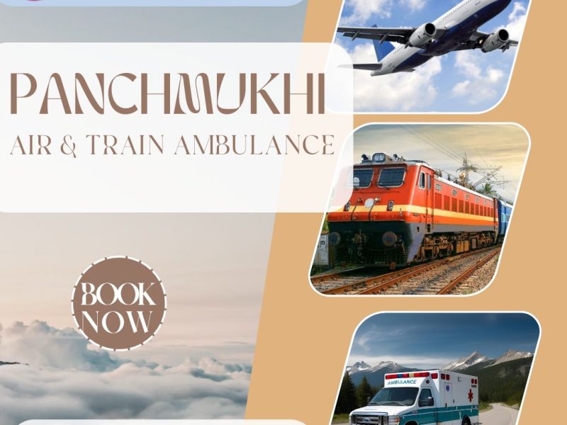 Panchmukhi Air and Train Ambulance in Varanasi offers stress-free medical transport during emergency situations