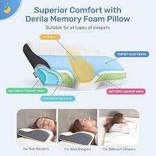 Derila Ergo Memory Foam Pillow – Better Sleep for Every Position