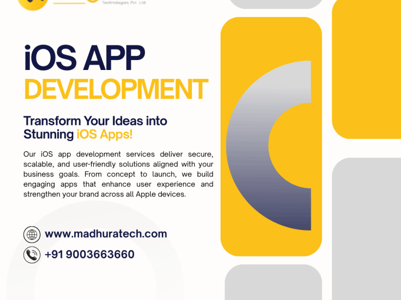 Advanced iOS App Development Company in Coimbatore | Madhura Technologies