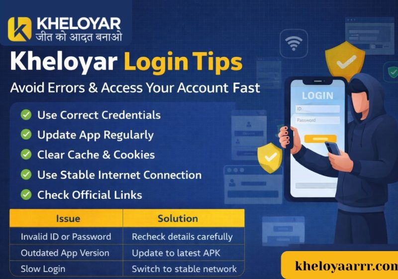 Kheloyar Login Tips – Avoid Errors & Access Your Account Fast