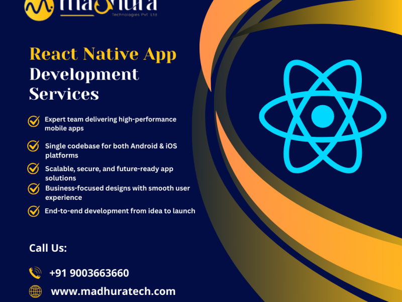 Best IT React Native App Development Company in Coimbatore | Madhura Technologies
