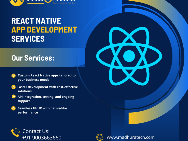 React Native App Development Company with Expert Developers Coimbatore | Madhura Technologies
