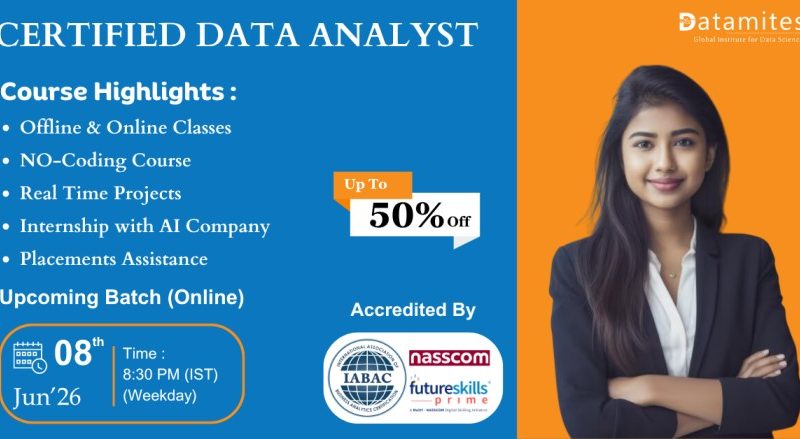 DataMites Data Analyst training institute in Chennai