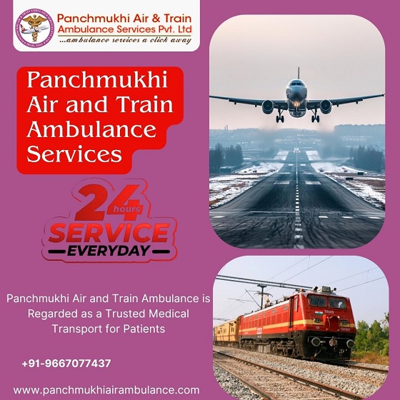 Take Panchmukhi Air and Train Ambulance Service in Bhopal at an Affordable Price