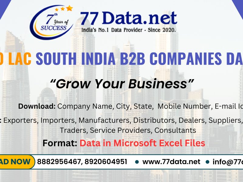 2.70 Lac All South India B2B Companies Data