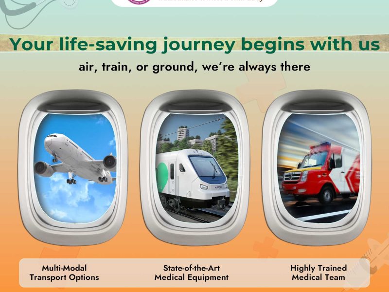 Panchmukhi Low Cost Train Ambulance in Delhi- Helpful in taking patients without causalities