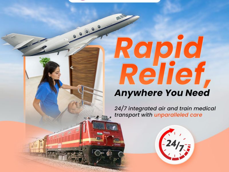 Panchmukhi Low Cost Train Ambulance in Guwahati- cost effective medical transport arranged for you