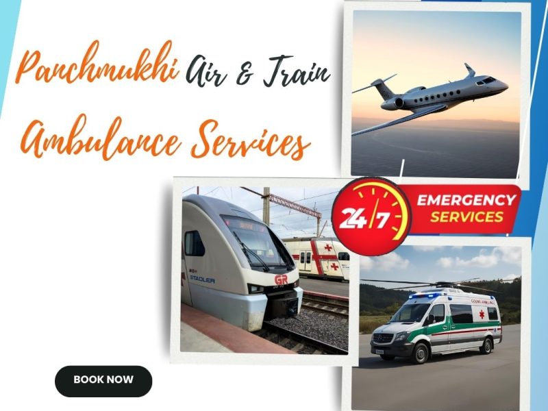 Panchmukhi Train Ambulance in Patna- nonstop medical facilities