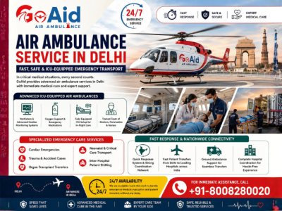 GoAid Delhi Air Ambulance – Fast, Safe & Nationwide Medical Transfers