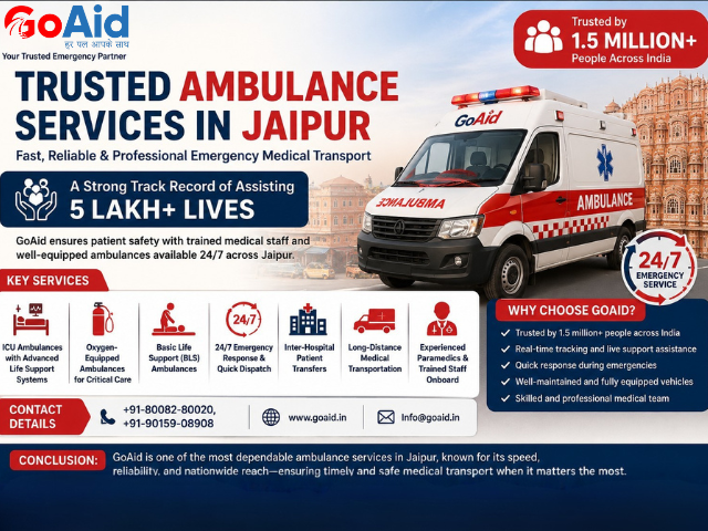 Trusted Ambulance Services in Jaipur – GoAid Quick Response Team