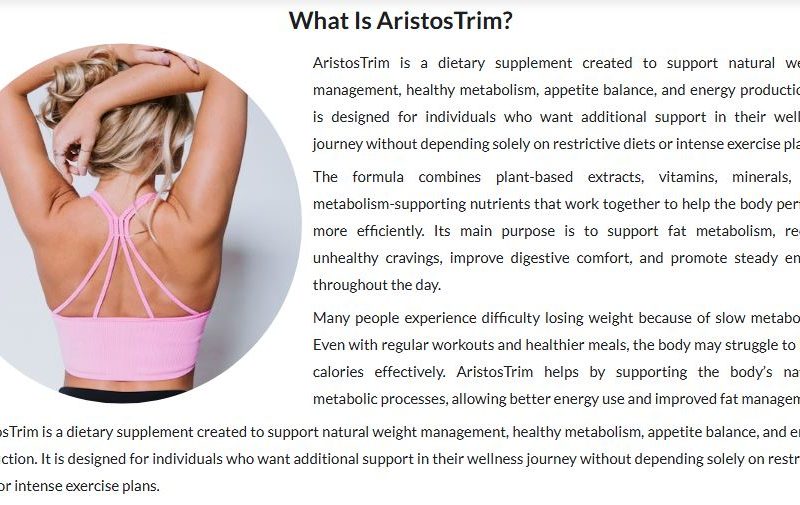 Advanced Assistance for Healthful Weight Loss with AristosTrim