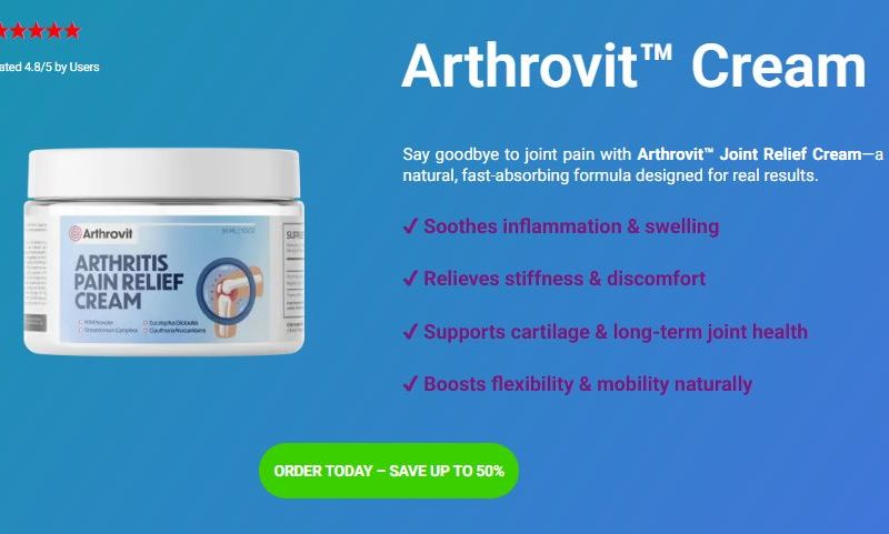 Arthrovit Cream Provides Comfort and Mobility