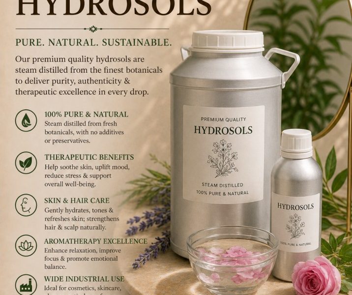 Bulk Hydrosols – Pure & Natural Floral Water Supply