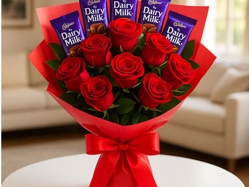 Send Romantic Red Roses to Lucknow