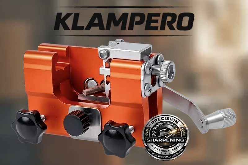 Klampero Chainsaw Sharpener – Portable, Easy & Precision Tool