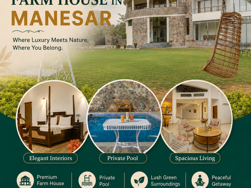 Farmhouse in Manesar – Where Comfort Meets Nature