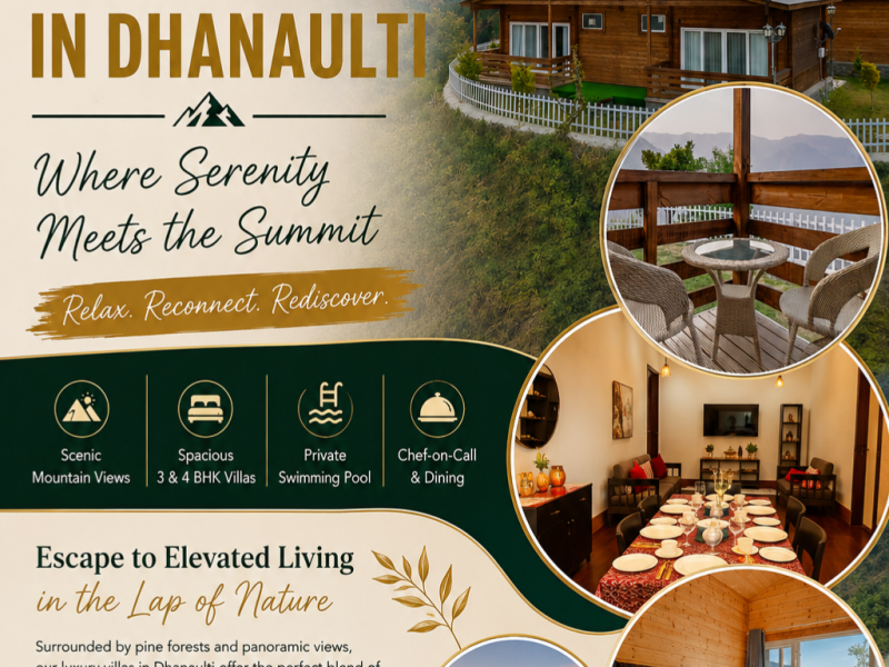 Luxury Villas in Dhanaulti For Rent