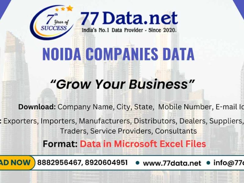 Get Verified List of Companies in Noida with Free Sample Data