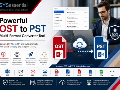 Powerful OST to PST Multi-Format Converter Tool