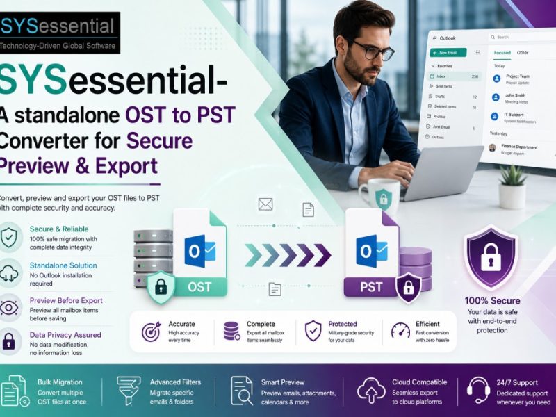 SYSessential- A standalone OST to PST Converter for Secure Preview & Export