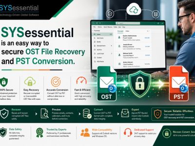 SYSessential is an easy way to secure OST File Recovery and PST Conversion.