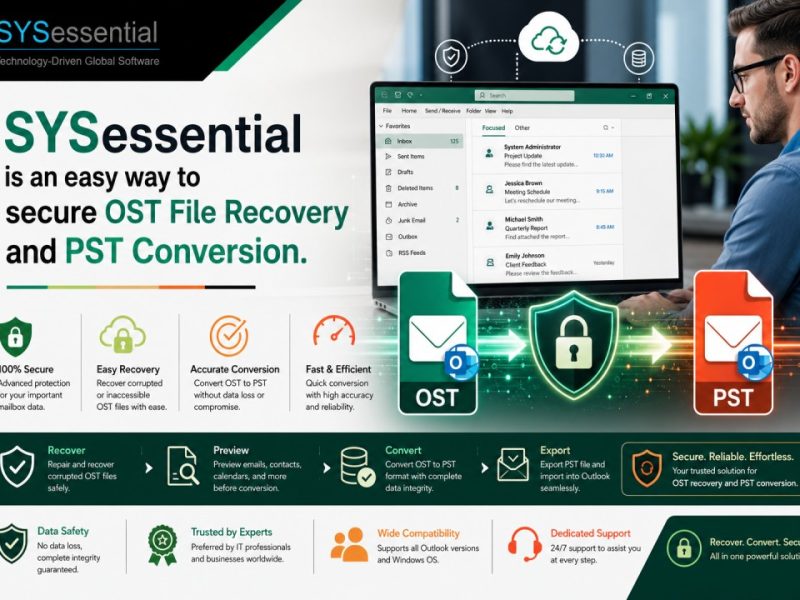 SYSessential is an easy way to secure OST File Recovery and PST Conversion.