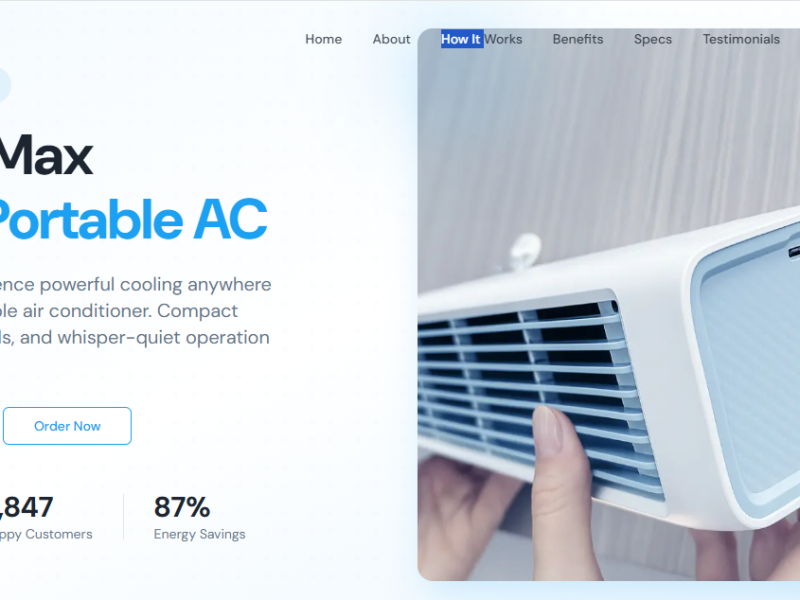 Breeze Max Portable AC: A Smart Cooling Solution for Modern Living