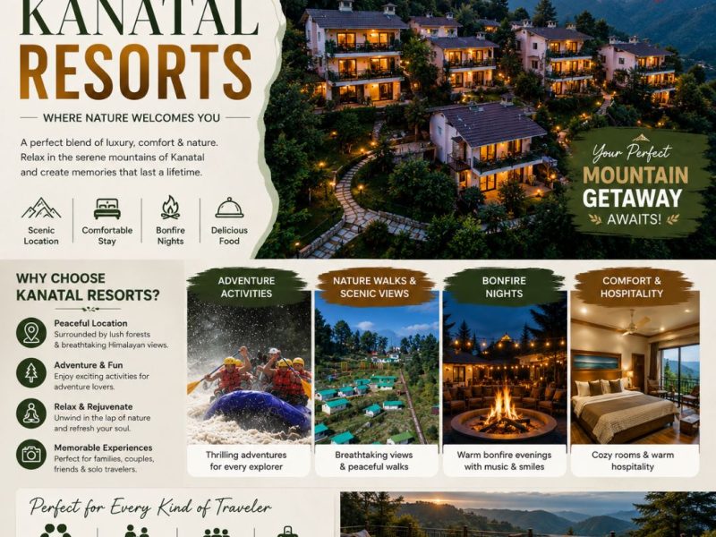 Kanatal Resorts for Peaceful Nature and Adventure Stays