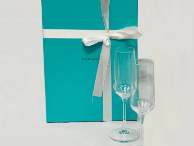 Tiffany & Co Champagne Flutes – Elegant Glassware Gift