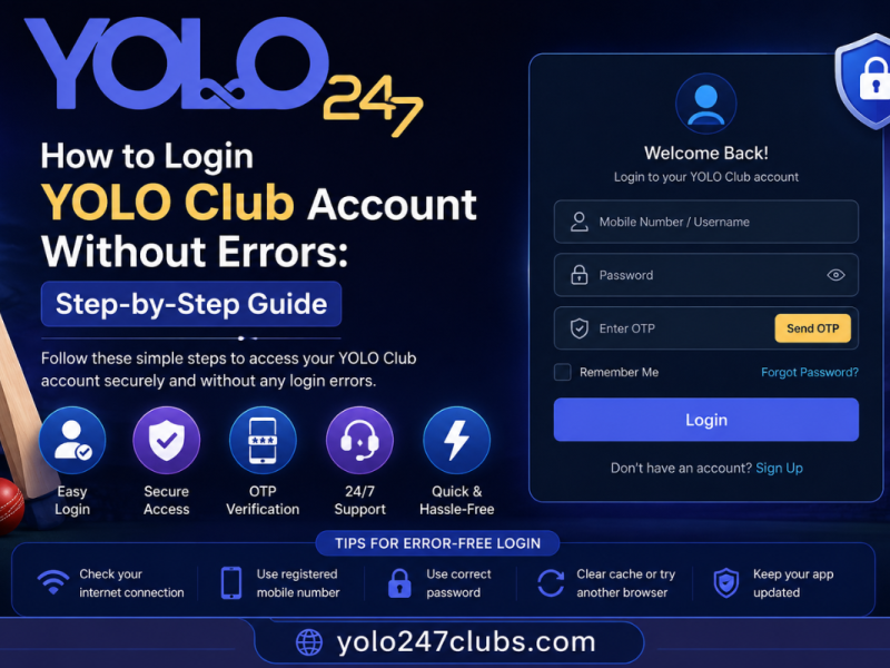 How to Login YOLO Club Account Without Errors: Step-by-Step Guide