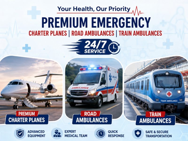 Book Panchmukhi Air and Train Ambulance in Patna to Shift Your Sick Patients Safely